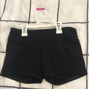Black Ivivva shorts, girls size 12